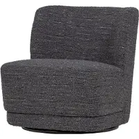Woood Atty Draaifauteuil - Grove Melange - Grijs - 75x74x65