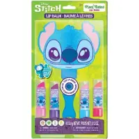 Kids Stitch make-up set – spiegel met verlichting en 3D design + 4 lippenstiften – geschenkset voor kinderen – blauw