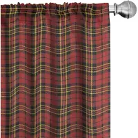 Abakuhaus Geruite gordijnen – 2x75x245 cm – Microvezel