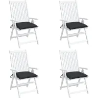 vidaXL Palletkussens 4 st 50x50x7 cm oxford stof zwart