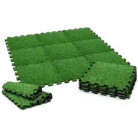 Spies Online Foam Zwembad Tegels 50 x 50 x 0,4 cm – Set van 8 Puzzel Tuintegels voor Buiten – Zachte Ondergrond rondom Opzetzwembad, Kinderbadje & Speeltoestellen – Graslook