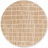 Ted Baker haringey rond buitenkleed jute wit- 200 cm rond