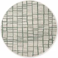 Ted Baker haringey rond buitenkleed groen wit- 160 cm rond