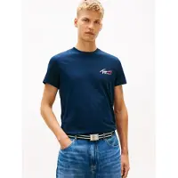 Tommy Hilfiger Shirt 'Signature Logo Slim' navy / rood / wit