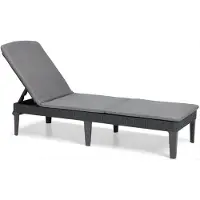 DNA Ligbed Tuin - Ligbed Tuinmeubel - Ligbed Tuinmeubel 2 Persoons - Grijs - 58cm x 188cm x 29cm