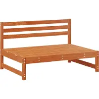 vidaXL Tuinstoel Midden Massief grenenhout Waskleur Bruin