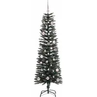 vidaXL Kunstkerstboom met 150 LED Groen 150 cm PVC en Plastic en Staal