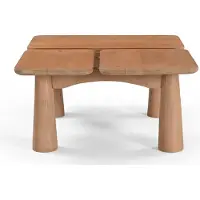 Starfurn Salontafel Vona - Organisch Naturel Hout - 80x70x36cm