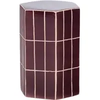 Woood Plu Decoratieve Bijzettafel - Keramiek - Paars - 42x30x26