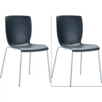 CLP Mio Set van 2 Tuinstoelen zwart