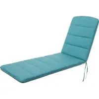 Hobbygarden - Ligbed Tuinkussen Amelia Azuurblauw - Waterafstotend 185x60cm