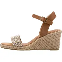 Tamaris Sandalen met riem brokaat / goud / offwhite