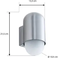 LINDBY Buitenverlichting , Pilva, dimbare, Metallic, Balkon, Aluminium, Modern