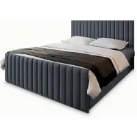 Masseno Boxspring ARION 160x200 cm met matras en topper, bedkasten - Grijs