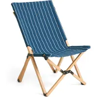 HAY Outdoor Market klapstoel Blauw-beige