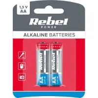 Rebel LR6 - Alkaline Batterijen - 1,5V - 2 stuks - Blister