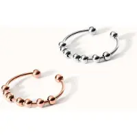 Purelei Ring 'Shade Anxiety' rose-goud / zilver