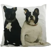 Mars & More canvas kussen franse bulldogs 50x50cm*
