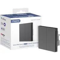Aqara Smart Wall Switch H1 (zonder NUL, double rocker) - Grey