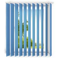 Time4blinds - verticale lamellen - lamellen voor kantoorwerkplekken en voor thuis - Slaapkamer Jaloezieën - Keuken Jaloezieën - 180x200 cm - Lichtblauw
