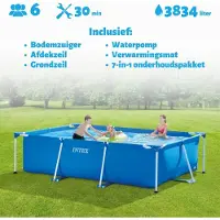 Intex Rechthoekig zwembad - 300x200x75 cm - 7-delig - SCB97