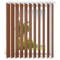 Time4blinds - verticale lamellen - lamellen voor kantoorwerkplekken en voor thuis - Slaapkamer Jaloezieën - Keuken Jaloezieën - 200x250 cm - Lichtbruin