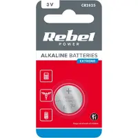 Rebel Alkaline Knoopcell Batterij - CR2025 - 3V - Blister van 1 stuks