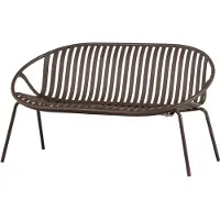 Woood Bruce Bank 2-Zits - Polypropeen/Metaal - Paars/Bruin - 74x131x74