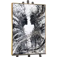YS Canvas schilderij handgeschilderd branches of feelings abstract – -Art Gallery – Luxe wanddecoratie voor woonkamer – Modern schilderij voor slaapkamer en hal