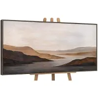 YS Canvas schilderij handgeschilderd soft dawn abstract – -Art Gallery – Luxe wanddecoratie voor woonkamer – Modern schilderij voor slaapkamer en hal