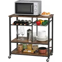 Mazazu MIRA Home - Keukentrolley - Keukenrek - Trolley - Keuken - Vintage - 80x40x86,5