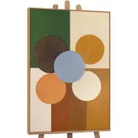 YS Canvas schilderij 120x80 cm handgeschilderd sfeer van evenwicht – -Art Gallery – Lijst: Hout – Luxe wanddecoratie