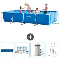 Intex Rechthoekig framezwembad - 450x220x84 cm - 5-delig - SCB6