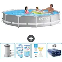 Intex Prism Frame Zwembad, rond - 366x76 cm - 5-delig, model SCB86
