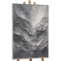 YS Canvas schilderij handgeschilderd memory of rocks abstract – -Art Gallery – Luxe wanddecoratie voor woonkamer – Modern schilderij voor slaapkamer en hal