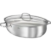 Rösle Pan Elegance Braadpan met glazen deksel 41 x 28.5 cm / 8L