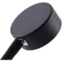 LINDBY Klemlamp Jyla, zwart, Woon-/ Eetkamer, metaal, Modern, Klemlamp