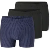 Schiesser Boxershorts donkerblauw / zwart
