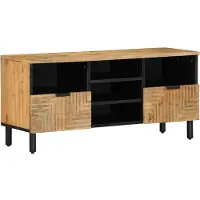 vidaXL Tv-meubel 100x33x46 cm massief mangohout bruin