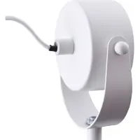LINDBY Klemlamp Jyla, wit / opaal, Woon-/ Eetkamer, metaal, Modern, Klemlamp
