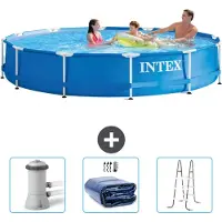 Intex Framezwembad, rond - 366x76 cm - 4-delig, model SCB83