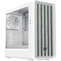GameMax ; Claw 460 WT, Midi-tower, zonder voeding, USB/audio, ATX, 2x USB3.0, 1x USB-C, wit, gaming-behuizing