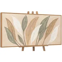 YS Canvas schilderij handgeschilderd dance of leaves abstract – -Art Gallery – Luxe wanddecoratie voor woonkamer – Modern schilderij voor slaapkamer en hal