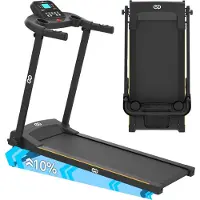 Infinity Goods Loopband Met Hellingsfunctie - 0,8-12 km/u - Inklapbaar - 132 x 60 x 117 cm - Zwart