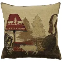 Mars & More gobelin kussen winter lamp 33x33cm
