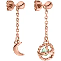 Purelei Oorbellen 'Universe' rose-goud / mintgroen