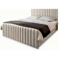 Masseno Boxspring ARION 140x200 cm met matras en topper, bedkasten - Beige