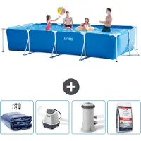 Intex Rechthoekig framezwembad - 450x220x84 cm - 5-delig - SCB54