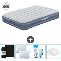 Bestway luchtbed - 2 personen - 152 x 203 x 36 cm - Blauw - Inclusief accessoires