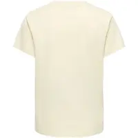 ONLY zwangerschaps T-shirt ecru Dames Katoen Ronde hals Effen - maat XL